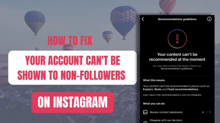Как исправить «Ваша учетная запись не может быть показана тем, кто не является подписчиком» в Instagram