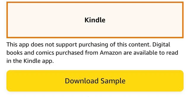 Это приложение не поддерживает покупку этого контента. Что это значит на Amazon?