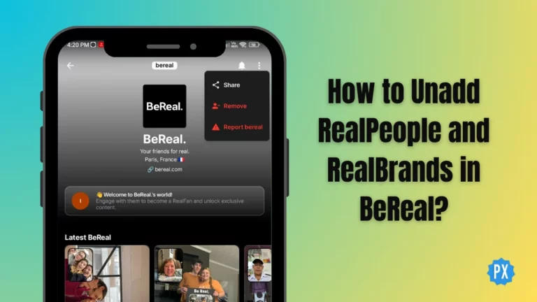 Как удалить RealPeople и RealBrands в BeReal в 2024 году?