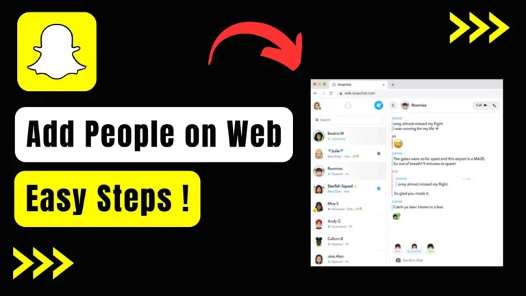 Как добавить людей в Snapchat Web?